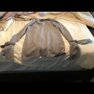 Gray maternity sweater